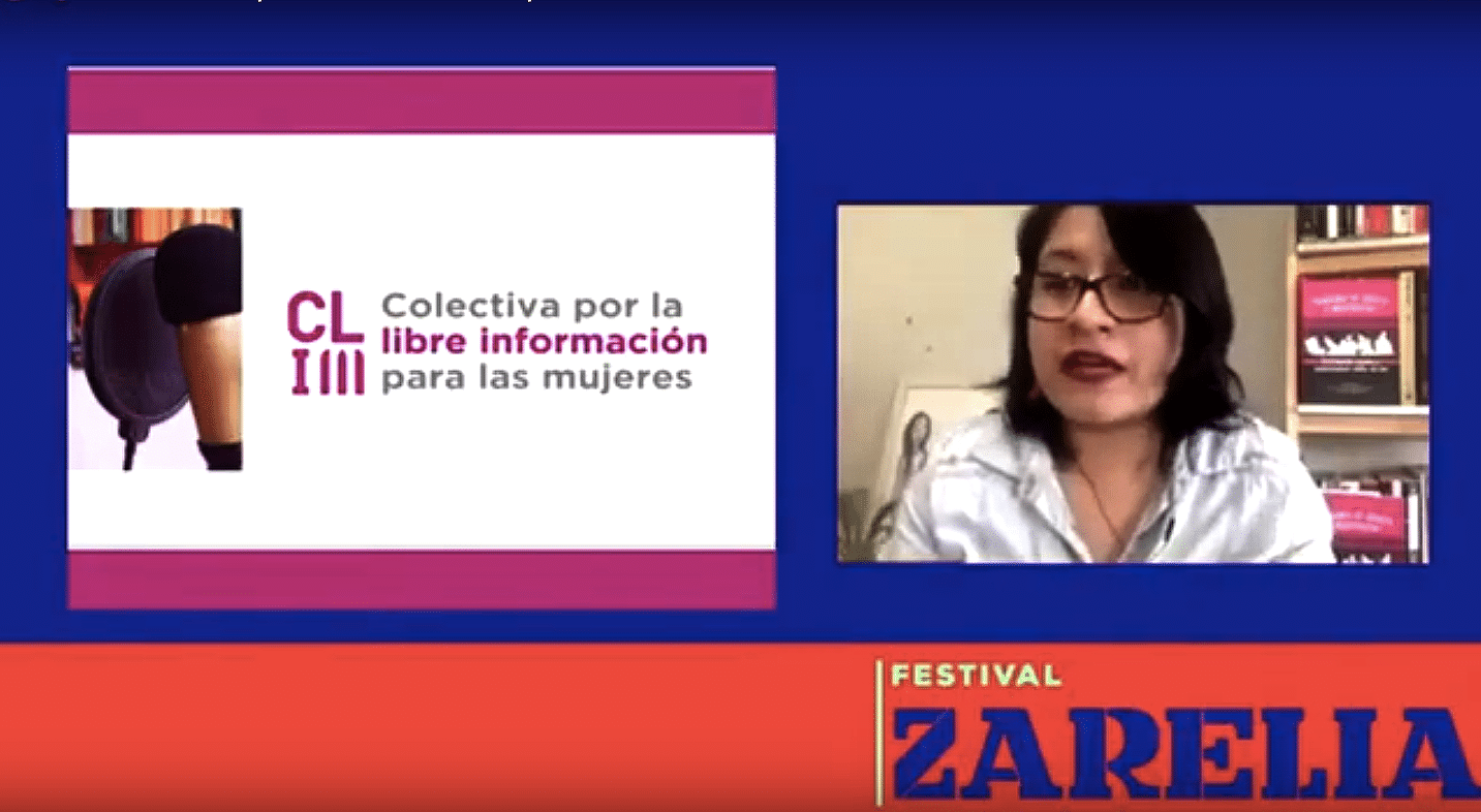 Michelle García, parte de nuestro equipo del podcast Las Públicas y coordinadora de comunicaciones de la Colectiva por la Libre Información para las Mujeres participó del Foro 6: un periodismo por los derechos sexuales y reproductivos y el aborto legal en el Festival Zarelia, un evento que reune a medios y periodistas feministas de la región de América Latina.